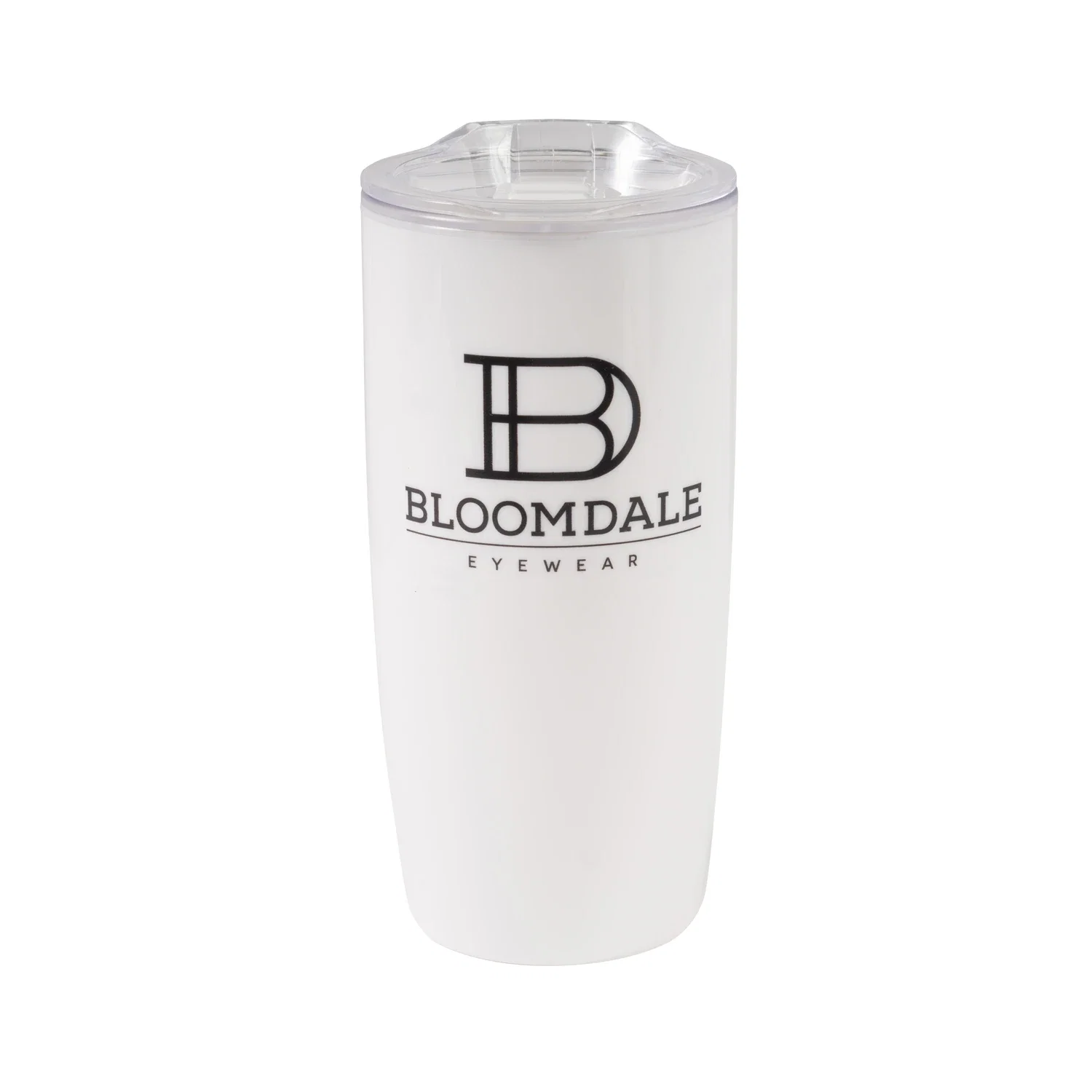 Double Wall Plastic Tumbler - 20 oz — White — view 2