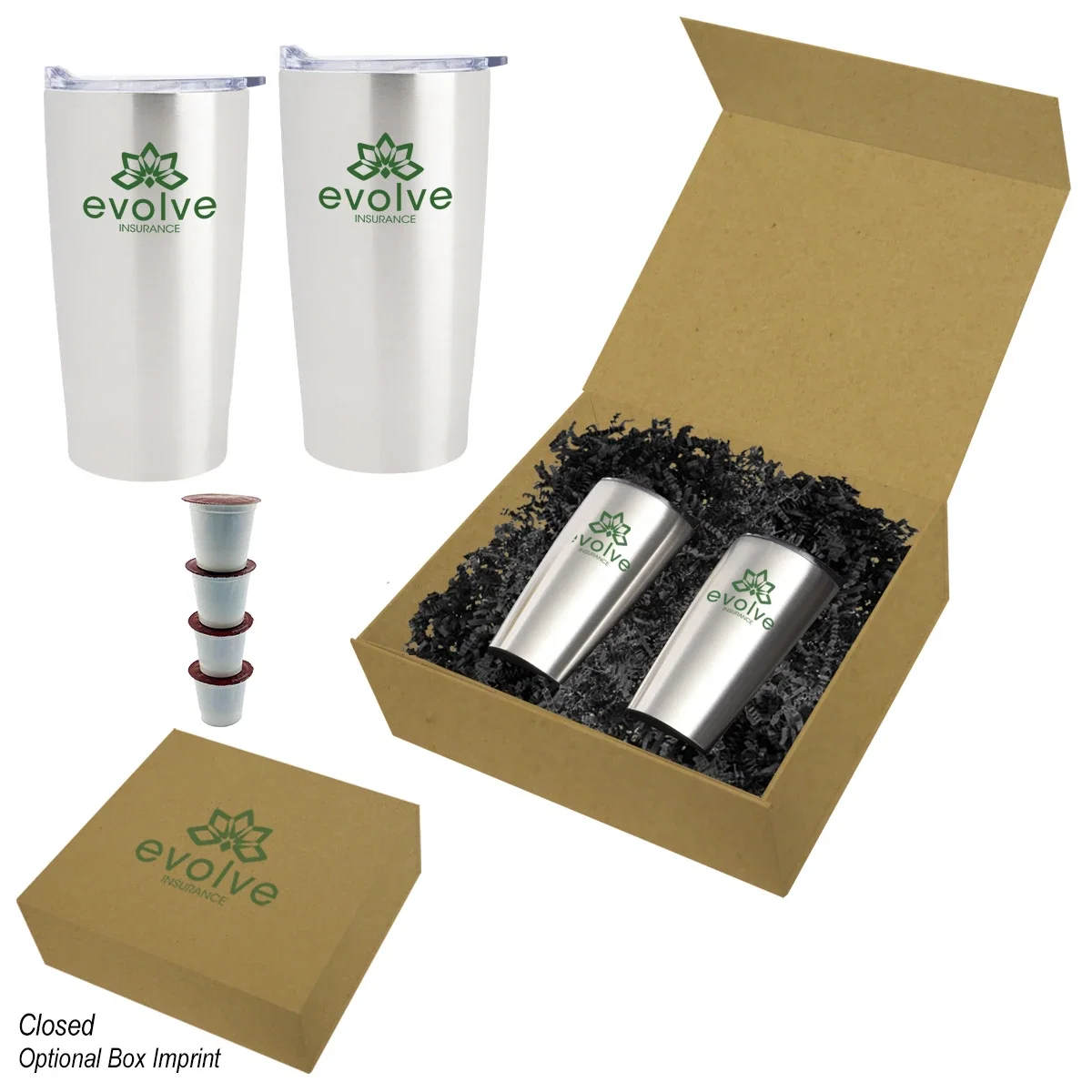 Packaged set ready to hand out as a corporate gift