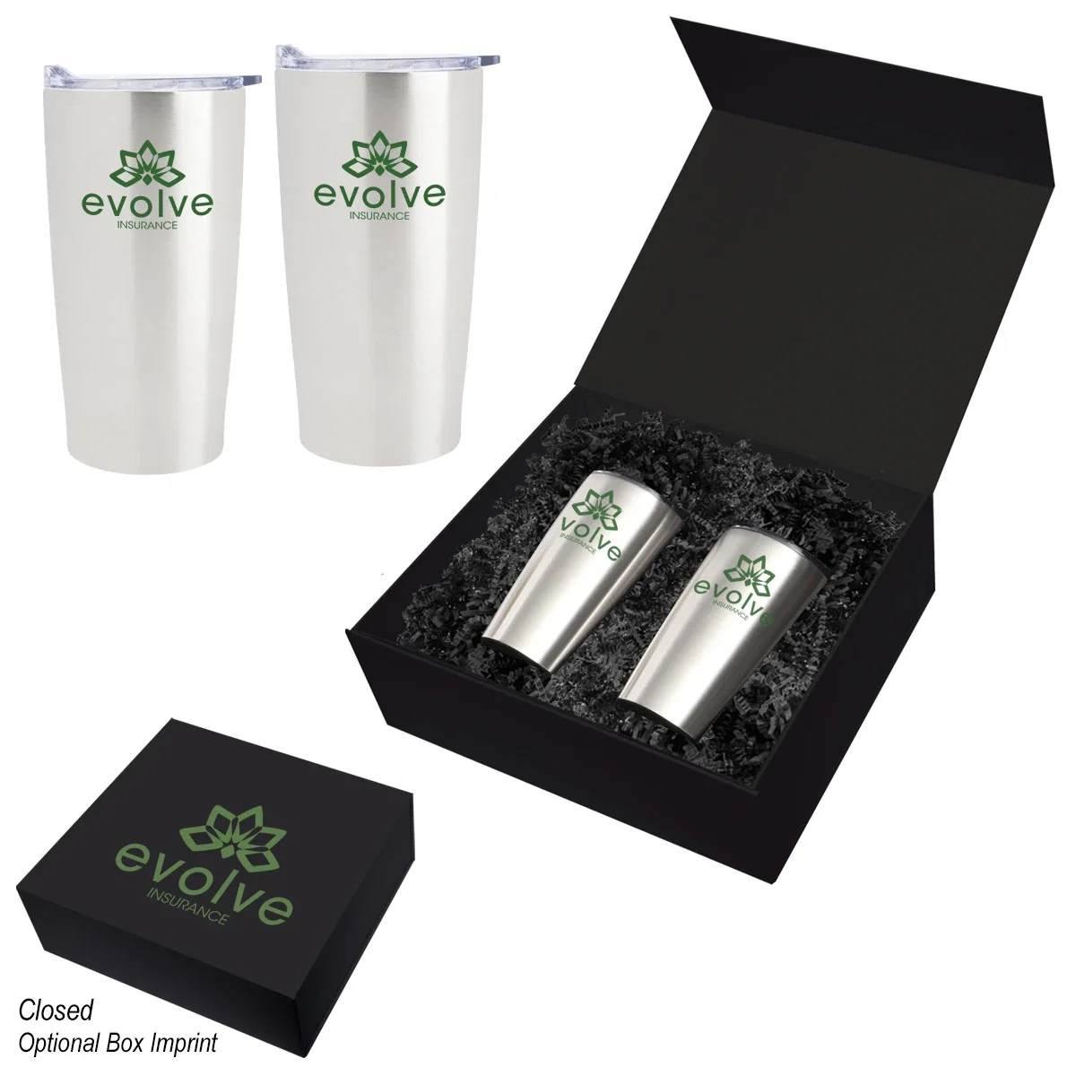 White tumbler photographed straight on for color detail