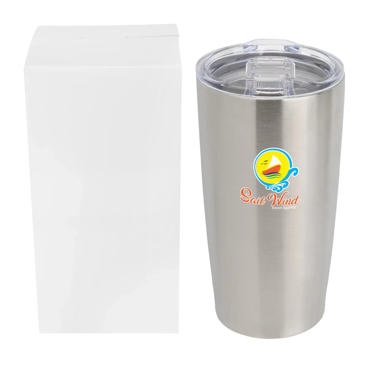 Gold finish option shown with its clear lid attached