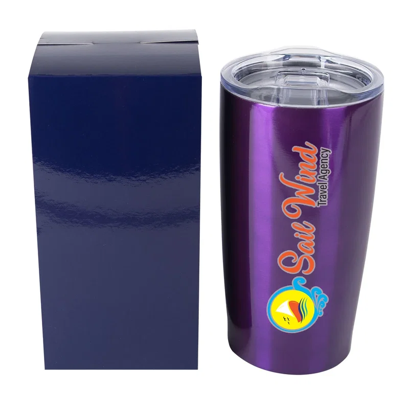 Open box with the tumbler partially lifted out