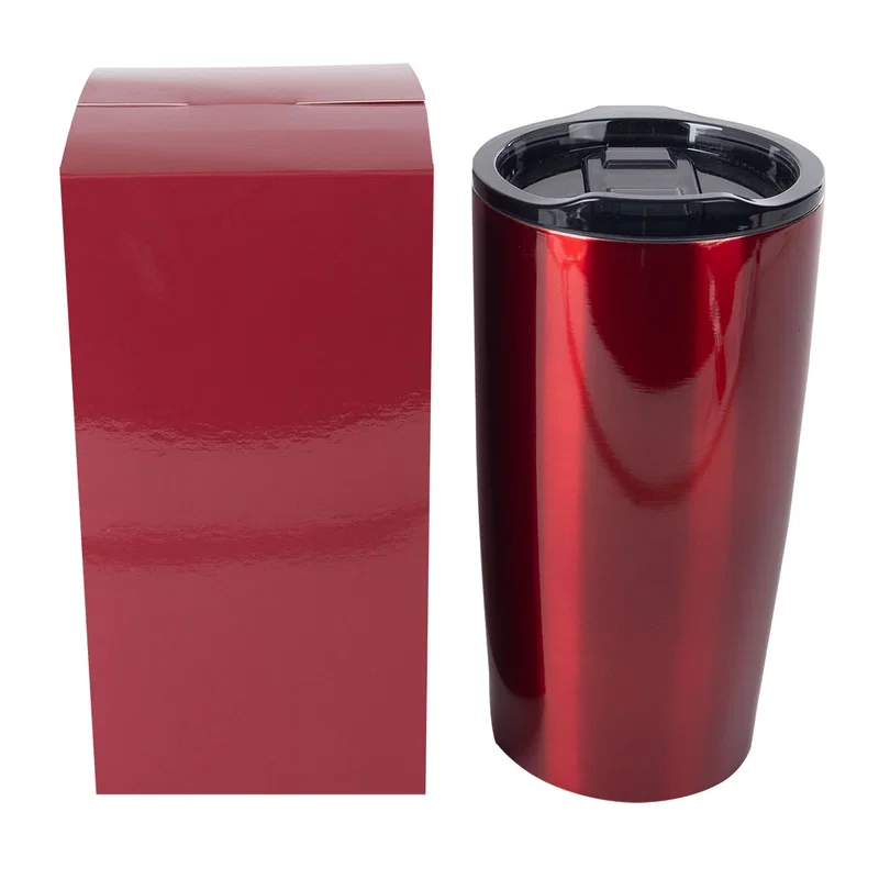 Printed carton designed to match the drinkware inside