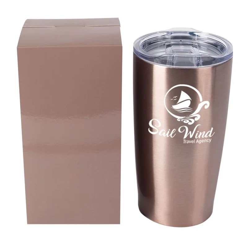 Simple product shot of the tumbler and lid