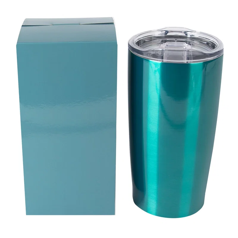 Height of the tumbler compared with its box