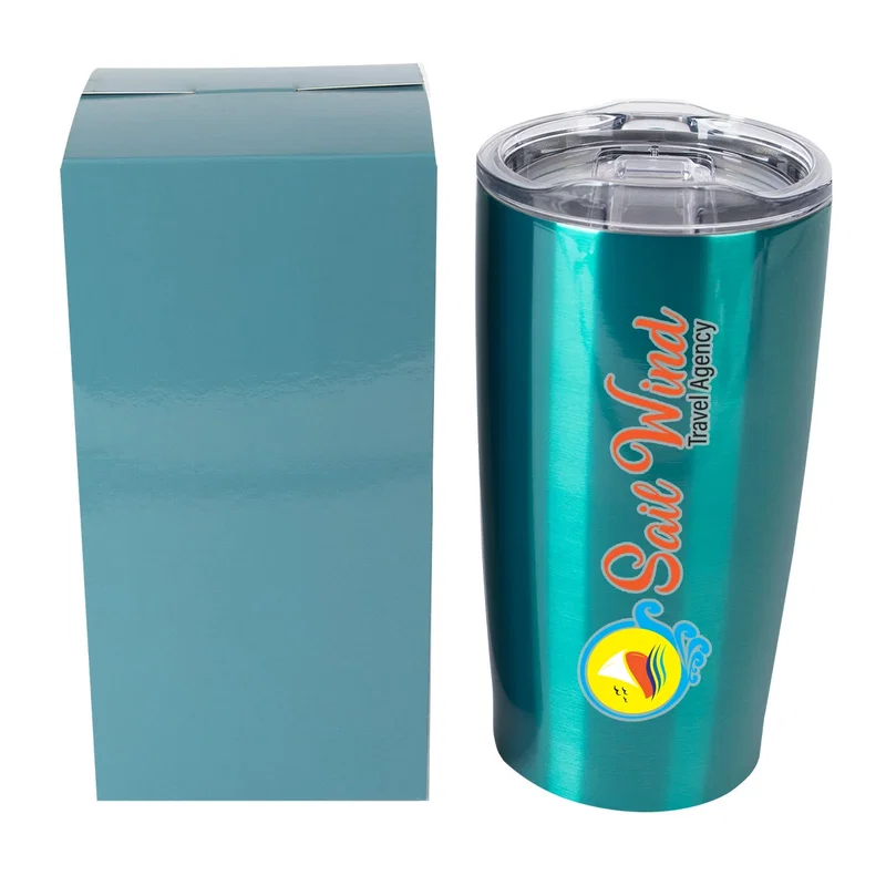 Complete package with the drink container and printed box