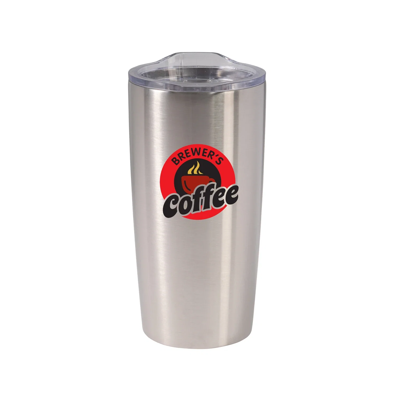 Insulated Vacuum Tumbler - 20 oz. — Silver — view 2