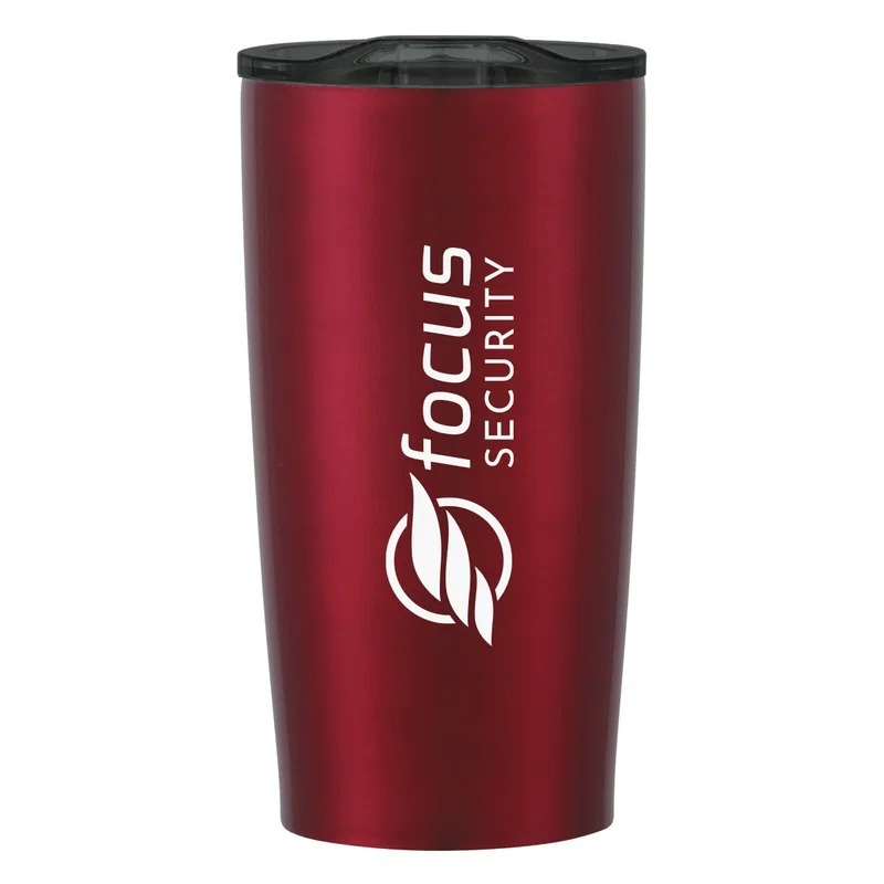 Sleek shape of the larger tumbler