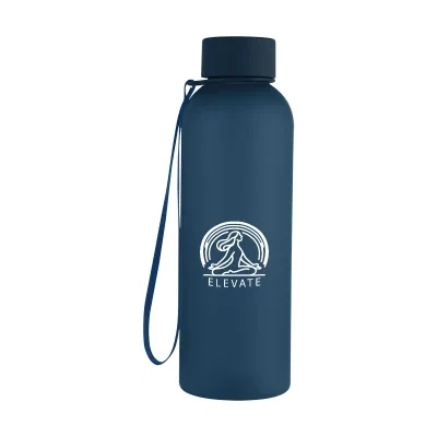 Twenty ounce rubberized bottle with a looped carry strap
