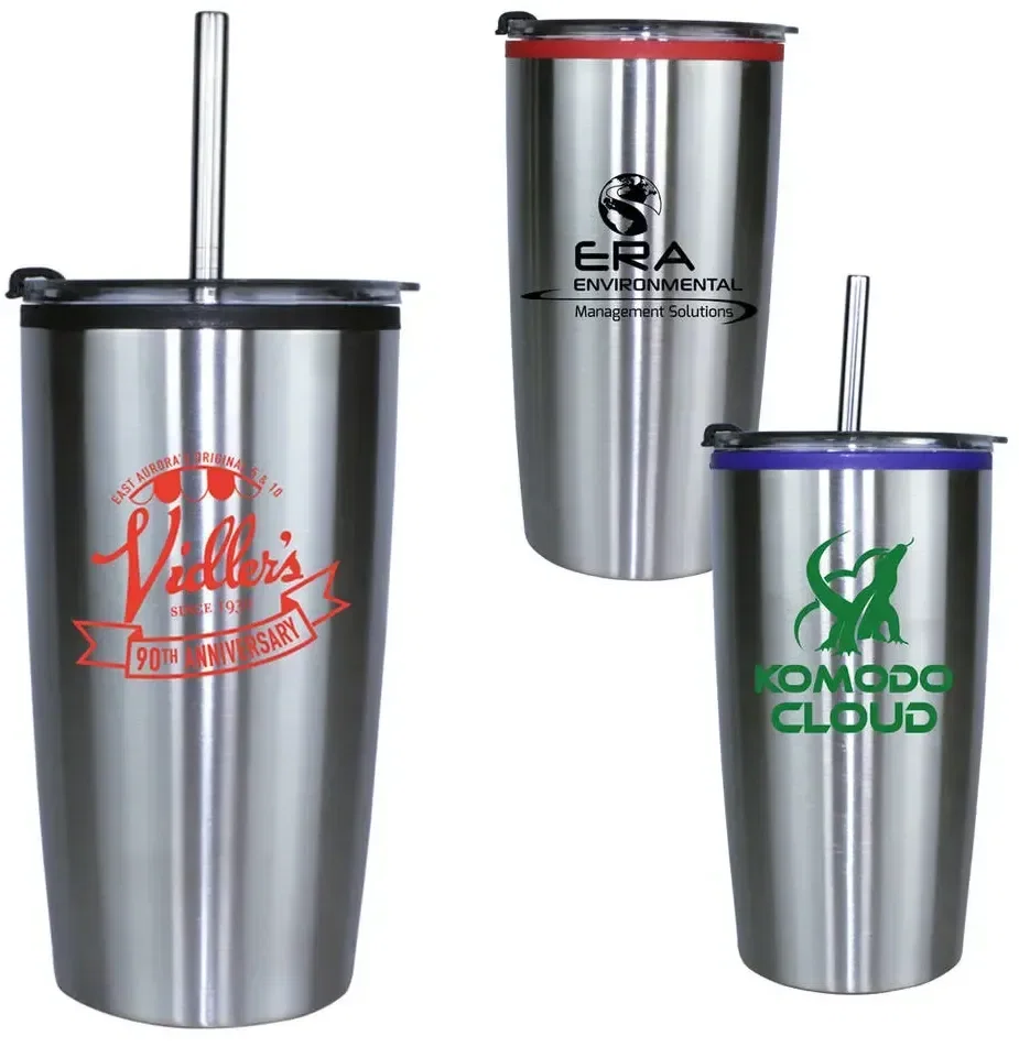 20 oz. Niagara Tumbler with Stainless Straw/Flip Top Lid