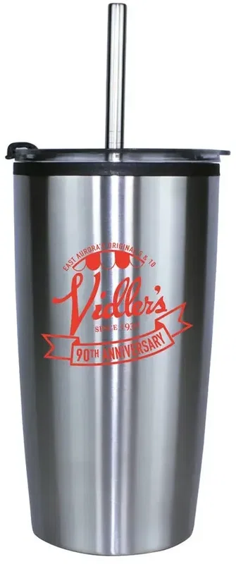  20 oz. Niagara Tumbler with Stainless Straw/Flip Top Lid — view 3