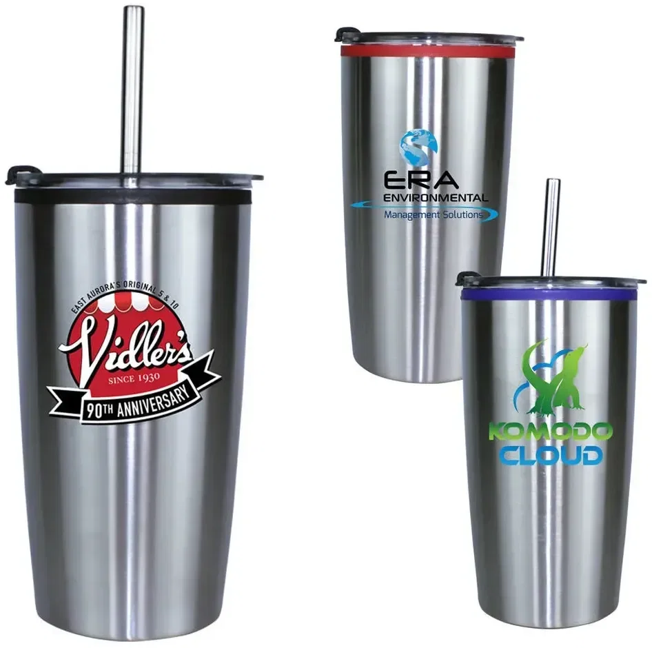  20 oz. Niagara Tumbler with Stainless Straw/Flip Top Lid — view 5