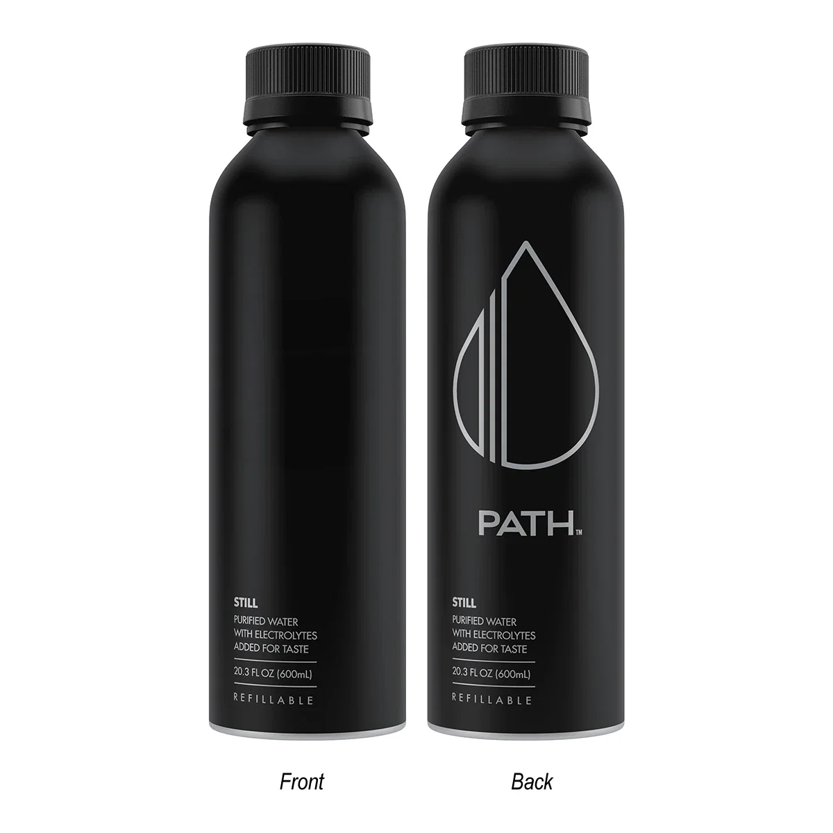 Bottled water held in hand during an event