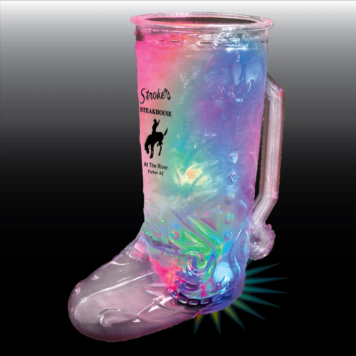 20 oz. Plastic Cowboy Boot Mug — view 3