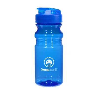 Translucent fitness bottle fitted with a sipper style lid