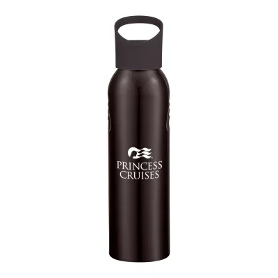 Recycled aluminum sports bottle offered in twenty and twenty-eight ounce sizes