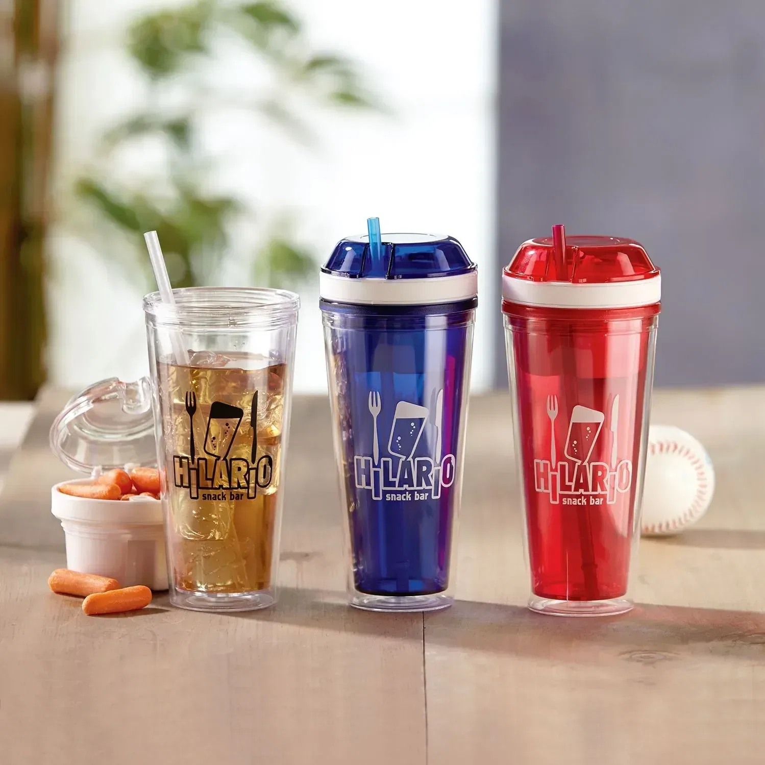 Imprinted Snack and Drink Cup - 20 Oz — view 2