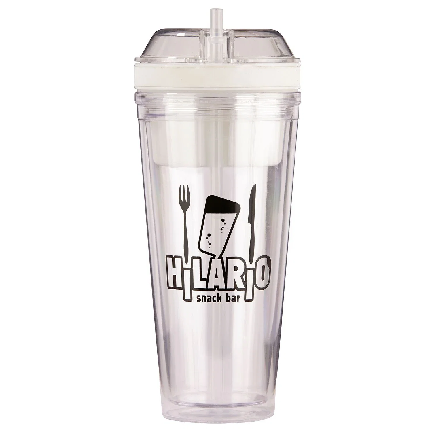 Imprinted Snack and Drink Cup - 20 Oz — Clear — view 4