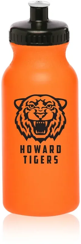 Custom Spirit Water Bottle (20 oz.) with Push Cap and 1 Color Imprint — view 5