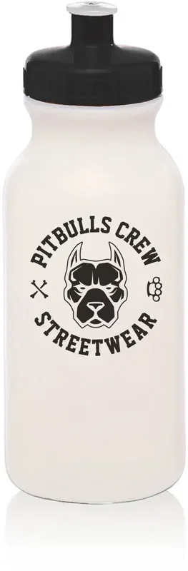 Custom Spirit Water Bottle (20 oz.) with Push Cap and 1 Color Imprint — view 7