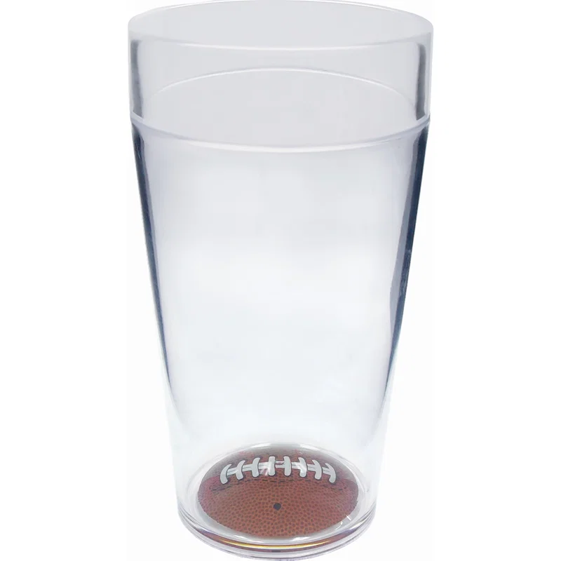 20 oz. Sports Themed Colored Rim Cup — view 2
