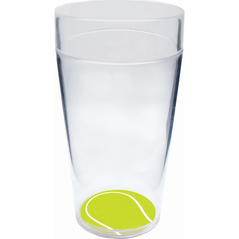 20 oz. Sports Themed Colored Rim Cup — view 3