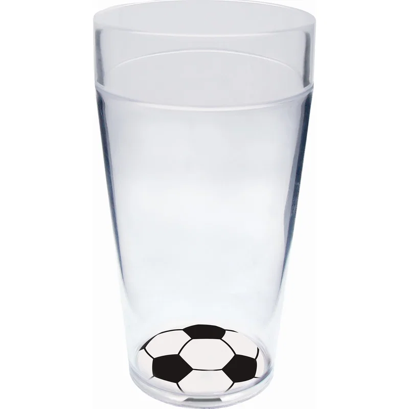 20 oz. Sports Themed Colored Rim Cup — view 4