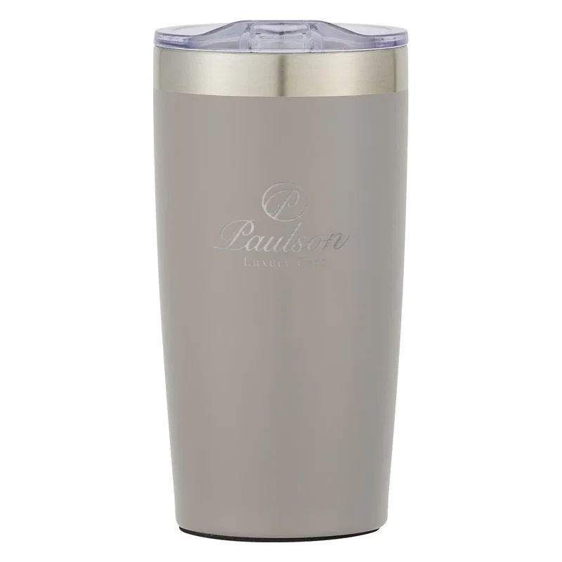 Portable tumbler carried out the door each morning