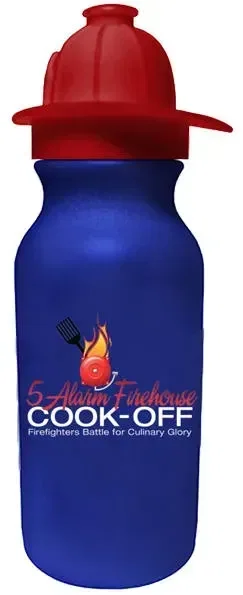 20 oz. Value Cycle Bottle w/Fireman Helmet Push'n Pull Cap — view 12