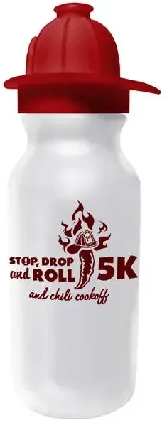 20 oz. Value Cycle Bottle w/Fireman Helmet Push'n Pull Cap — view 3