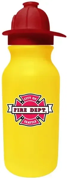 20 oz. Value Cycle Bottle w/Fireman Helmet Push'n Pull Cap — view 8