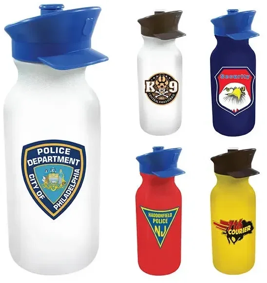 20 oz. Value Cycle Bottle with Police Hat Push 'n Pull Cap — view 7