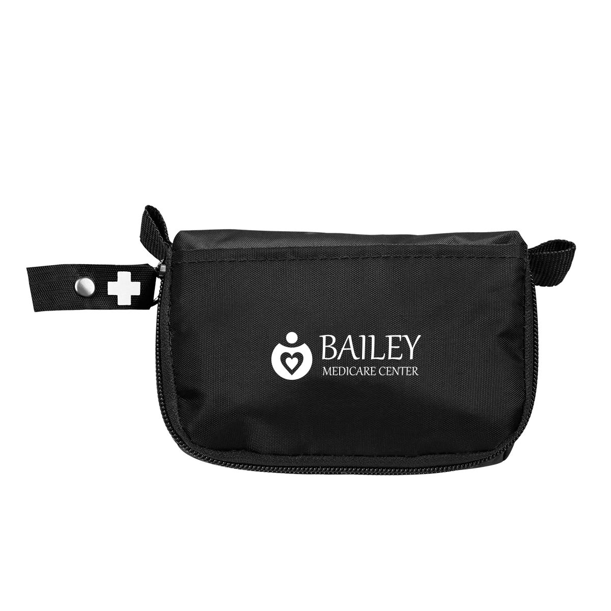 Twenty piece first aid kit packed in a small carry pouch