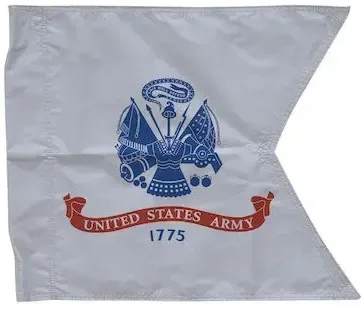 20" x 27.75" Guidon Military Sized Nylon Flag Double-Sided