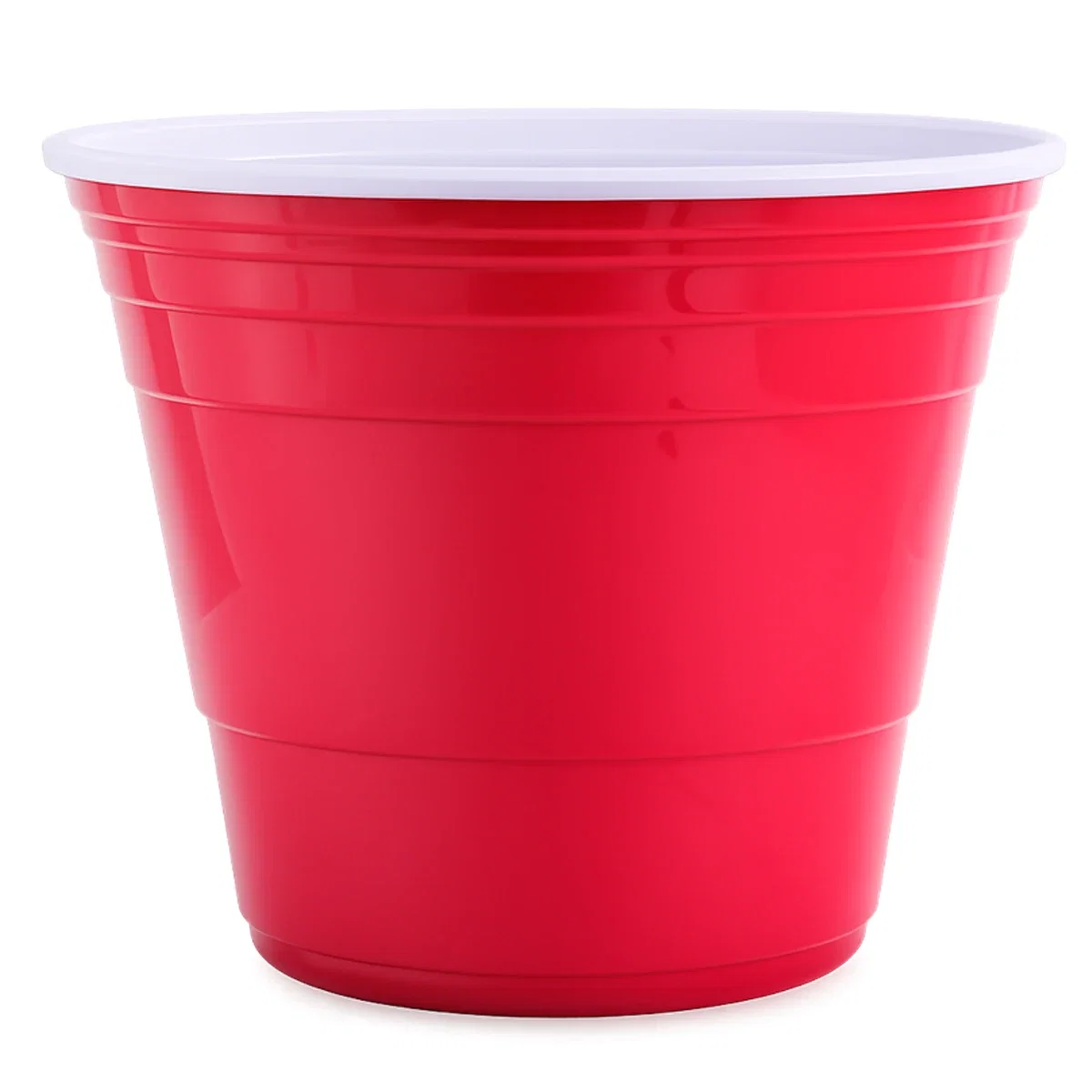Wide opening of the eight-inch tall beverage tub