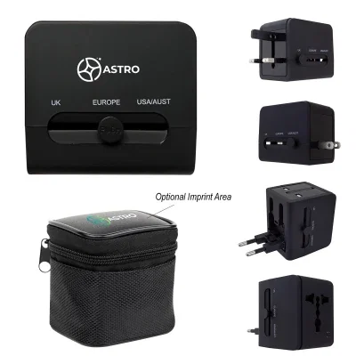 Universal travel adapter with 20W output and a Type-C port