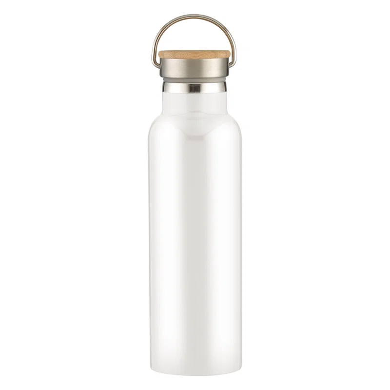 21 Oz. Full Laser Tipton Stainless Steel Bottle With Bamboo Lid — view 7