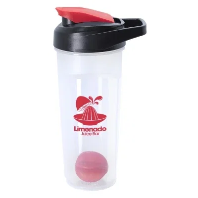 Red bottle displayed beside its removed cap