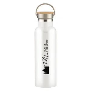 21 Oz. Tipton Recycled Stainless Steel Bottle With Bamboo Lid