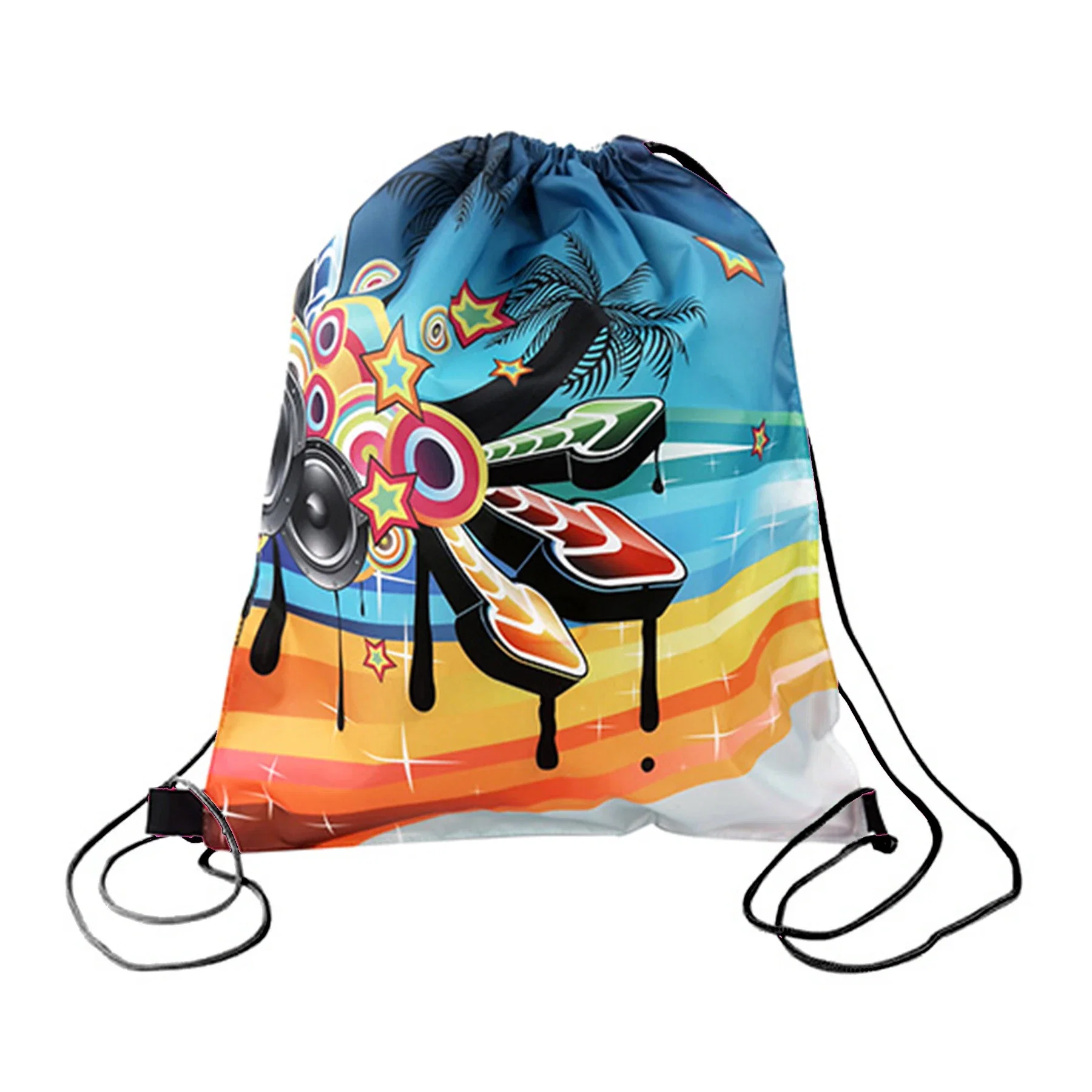 210D Drawstring Bag 2 Sides Full Color Printed: 14" x 17" — view 2