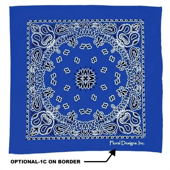 22" Bandana with Stock Paisley Pattern — view 2
