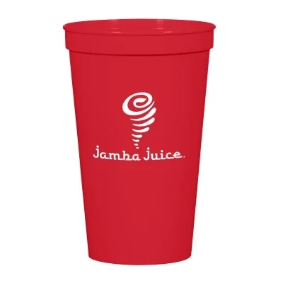 Thirty-two ounce cup viewed straight on from the front