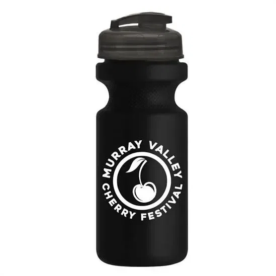 Recycled Bike Bottle with Flip-Top Lid (22 oz.) — view 2