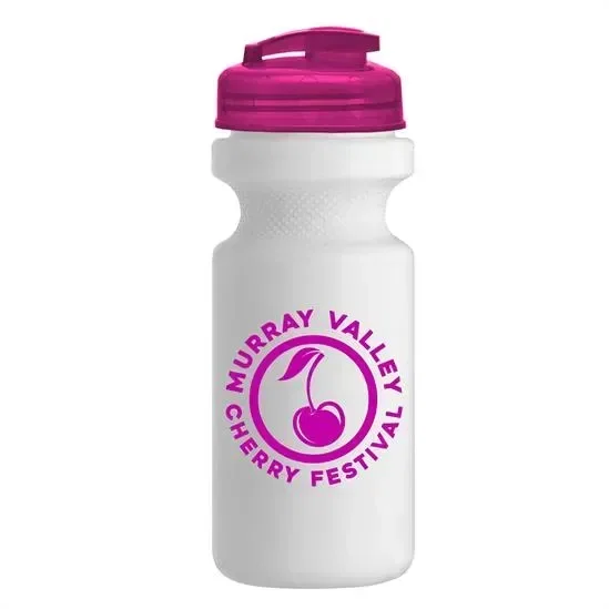 Recycled Bike Bottle with Flip-Top Lid (22 oz.) — view 3