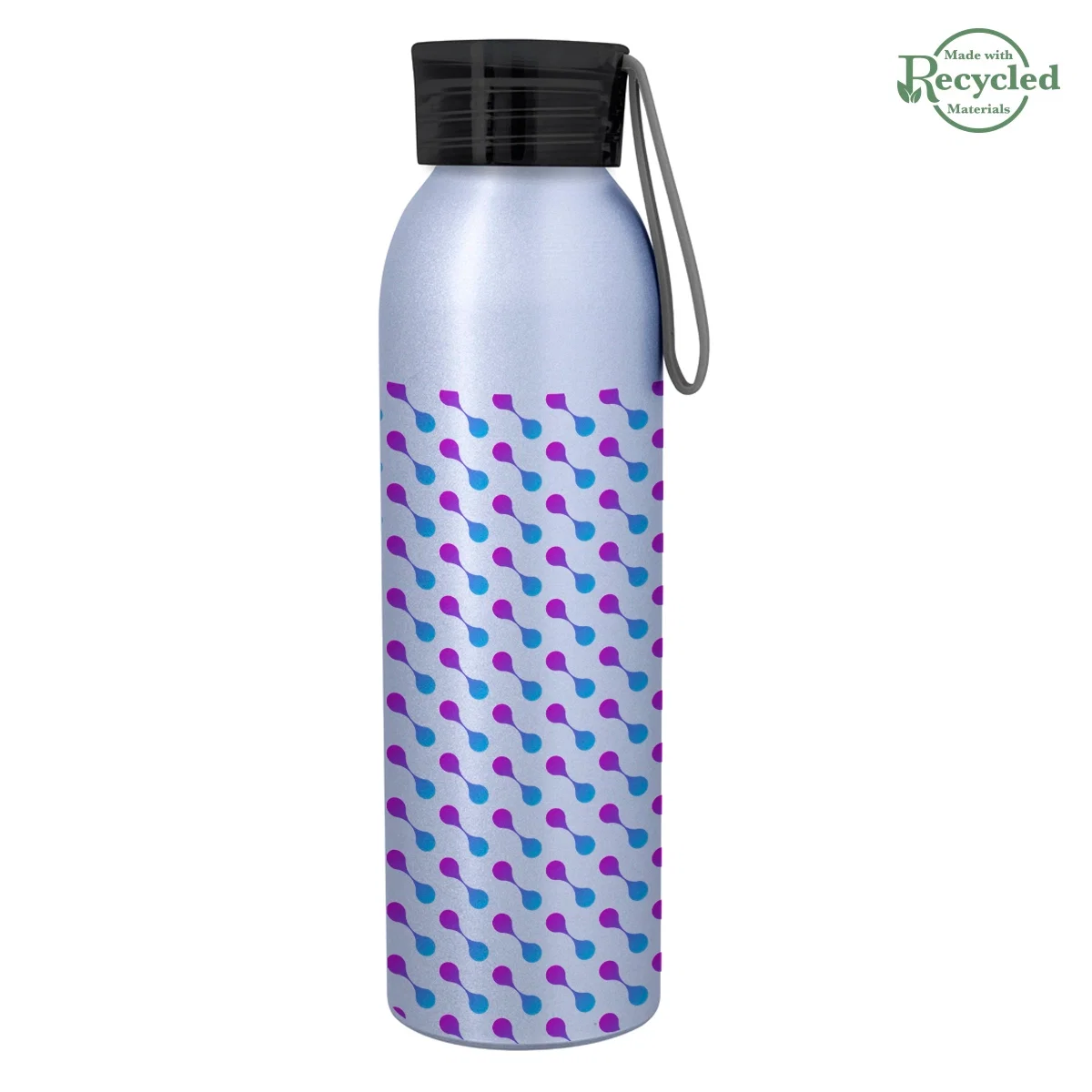 Matte texture contrasting with the glossy printed design