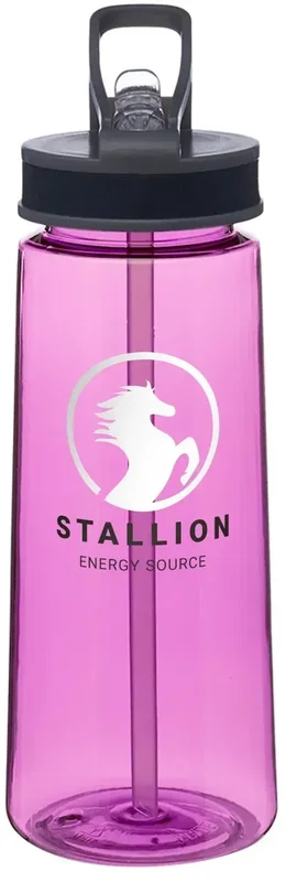 JOG Sports Tritan Water Bottle with Straw (22 oz., 2 Color Imprint) — view 11