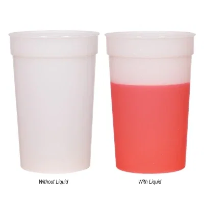 Straight on view of the tall cup