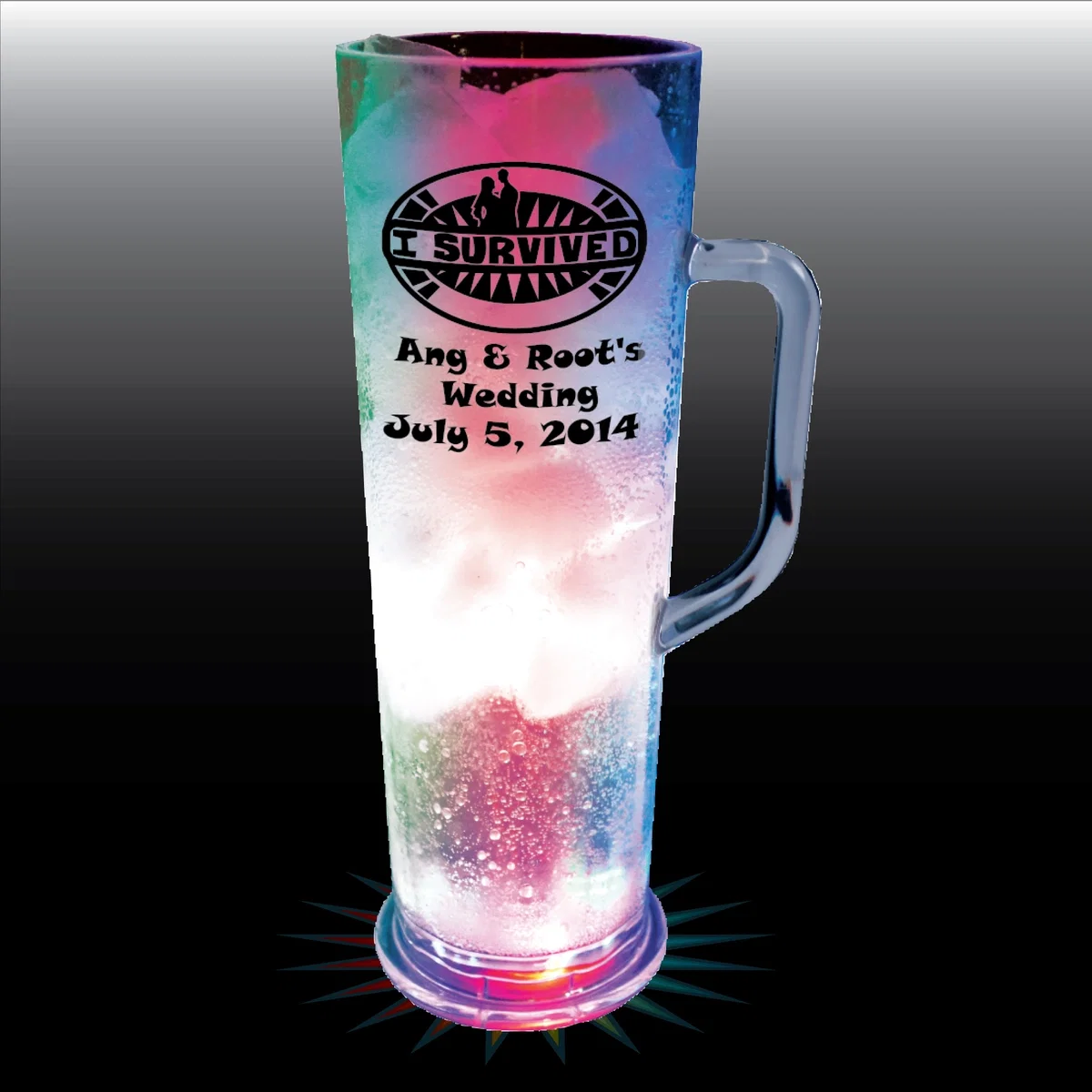 22 oz. Plastic German Tall Mug — view 3
