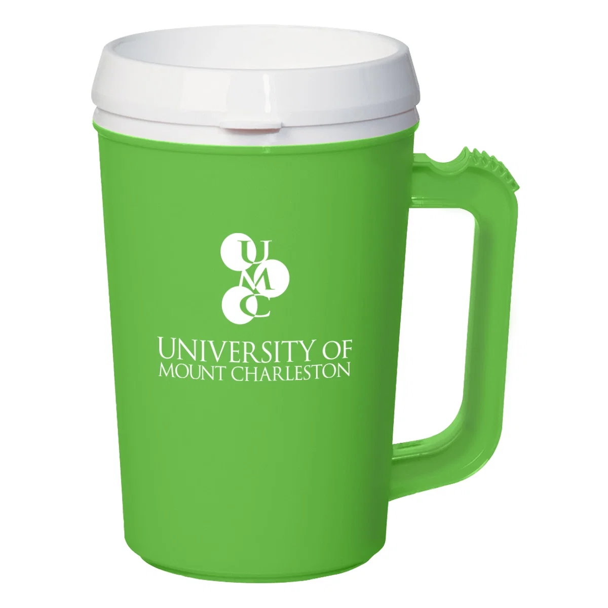 White version of the twenty two ounce mug