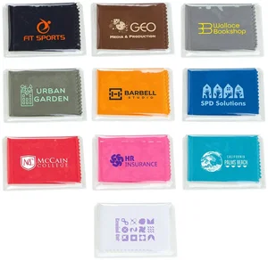 220GSM Microfiber Cloth in Clear PVC Case