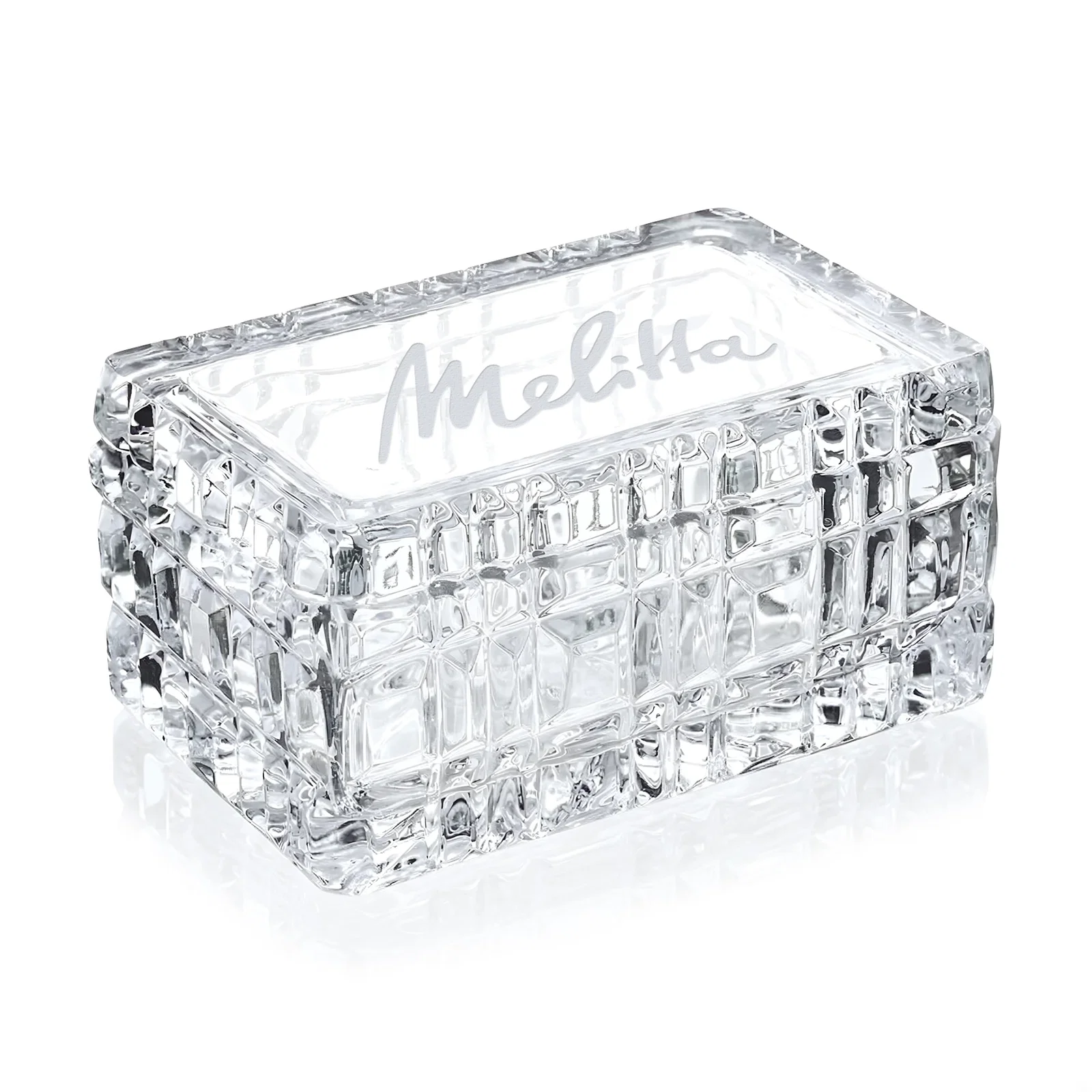 24% Lead Crystal Trinket Box — view 2